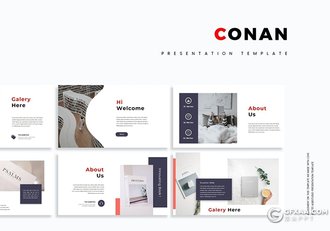 30页简约商务多用途PPT模板5种配色 - 顶尖PPT