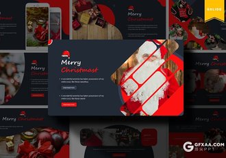 30页喜庆风格圣诞节宣传展示活动策划Google slides模板 - 顶尖PPT