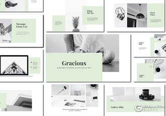 40页极简风格文艺时尚流行PPT模板 - 顶尖PPT