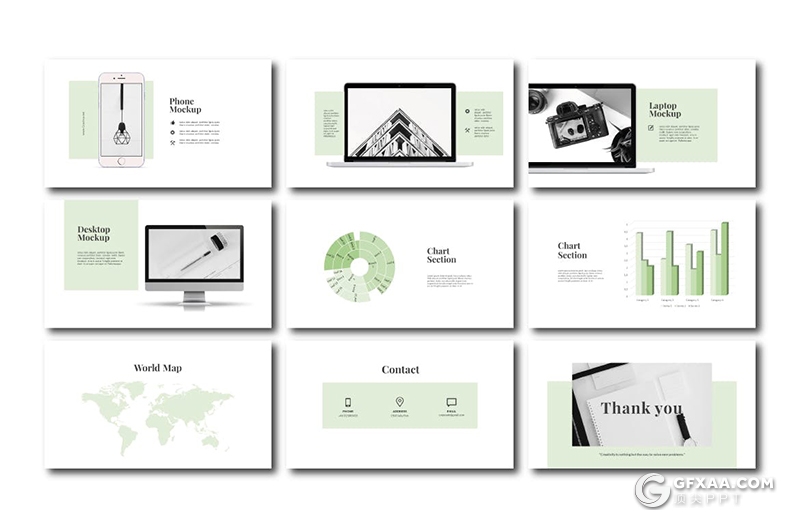 40页极简风格文艺时尚流行keynote模板 - 顶尖PPT
