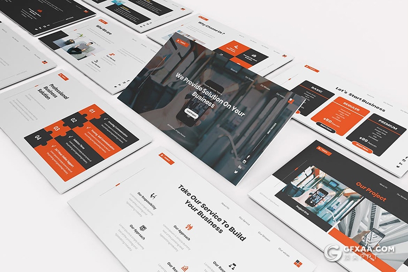 30页欧美商务风格商业计划书工作汇报通用Google slides模板 - 顶尖PPT