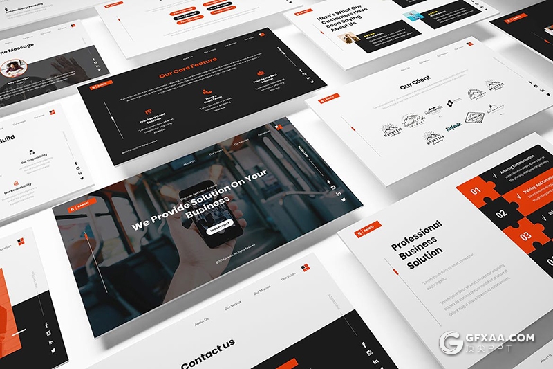 30页欧美商务风格商业计划书工作汇报通用Google slides模板 - 顶尖PPT