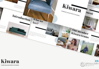 30页极简时尚家具展示通用keynote模板5种配色 - 顶尖PPT