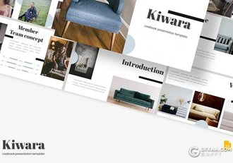 30页极简时尚家具展示通用Google slides模板5种配色 - 顶尖PPT