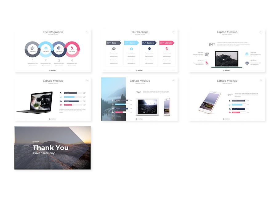 摄影作品展示品牌推广营销PPT模板 - 顶尖PPT