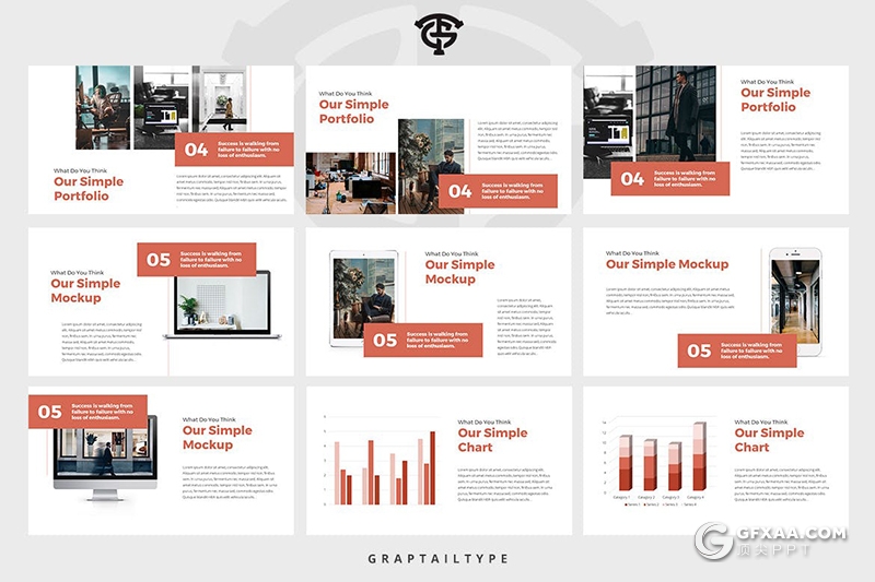 30页扁平化简约风格国外商务风格PPT模板 - 顶尖PPT