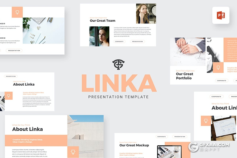 30页扁平化商务风格企业团队简介通用PPT模板 - 顶尖PPT