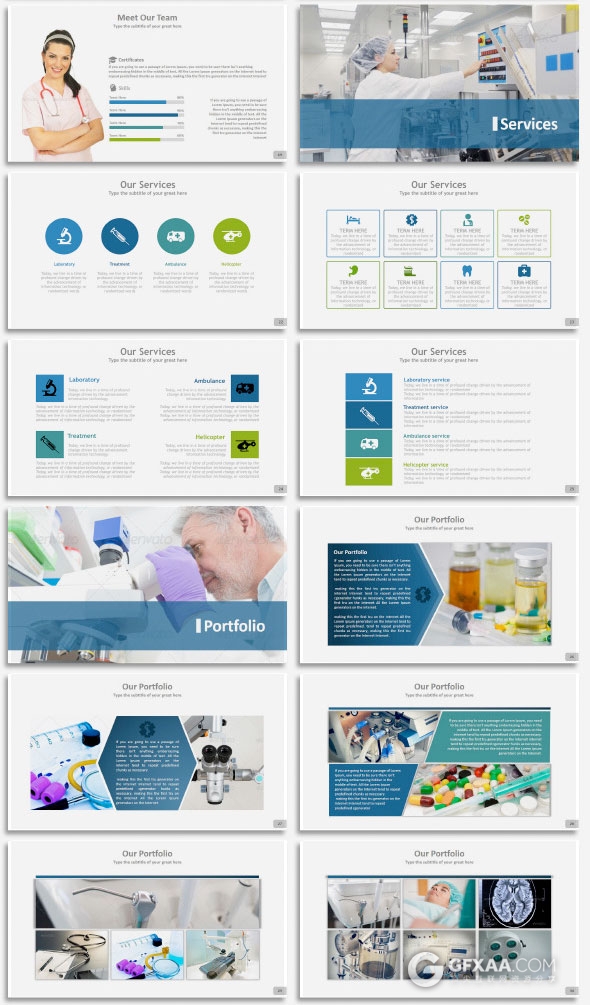 医生医疗护士健康体检Keynote模板 - 顶尖PPT