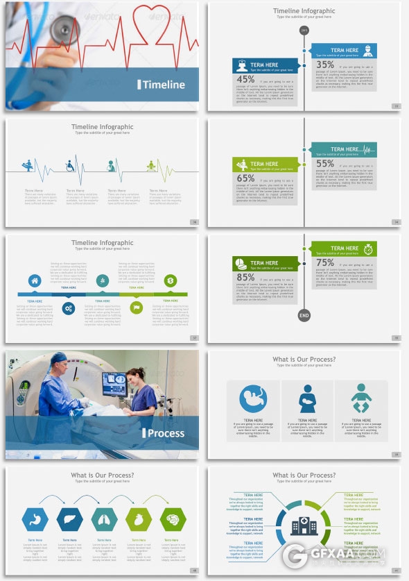 医生医疗护士健康体检Keynote模板 - 顶尖PPT