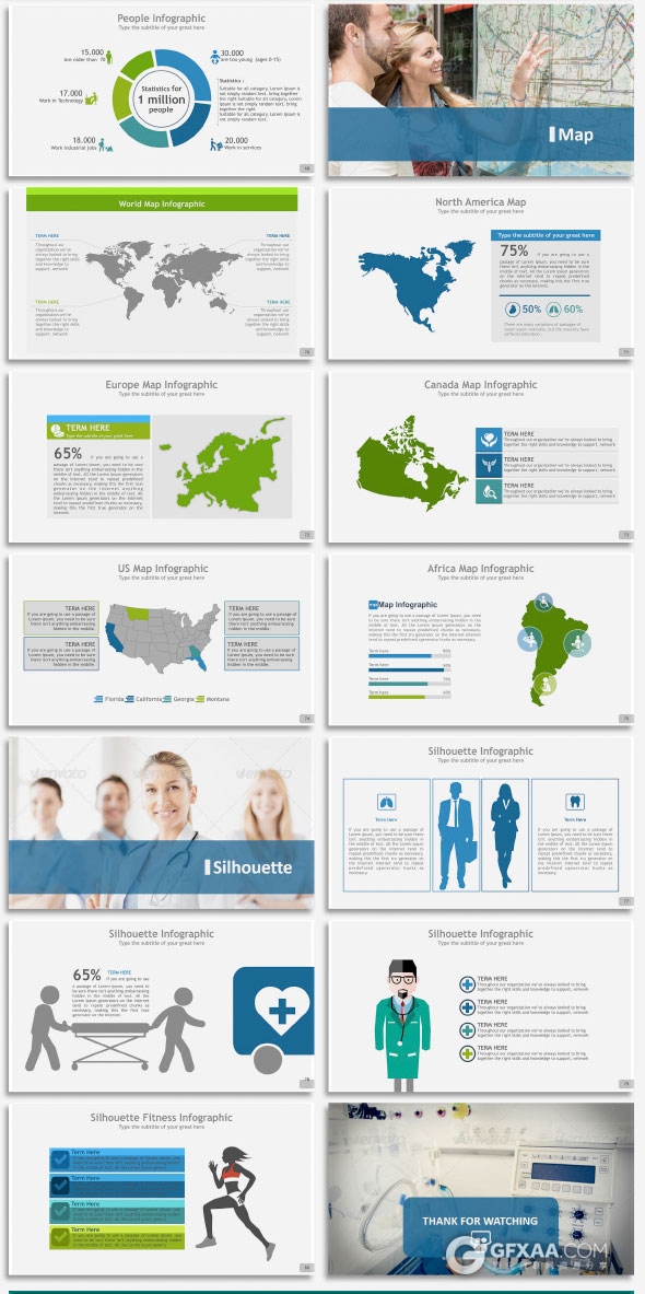 医生医疗护士健康体检Keynote模板 - 顶尖PPT