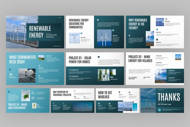 新能源企业公司宣传展示PPT模板 - 顶尖PPT