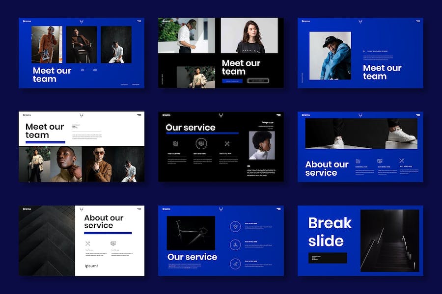 蓝黑色科技商务项目提案Keynote模板 - 顶尖PPT