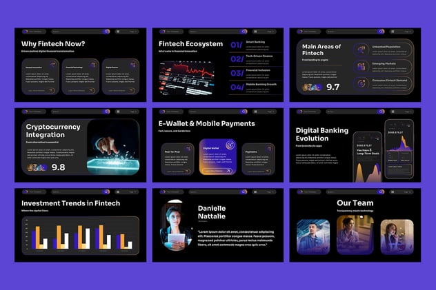 数字金融科技融资方案PPT模板 - 顶尖PPT