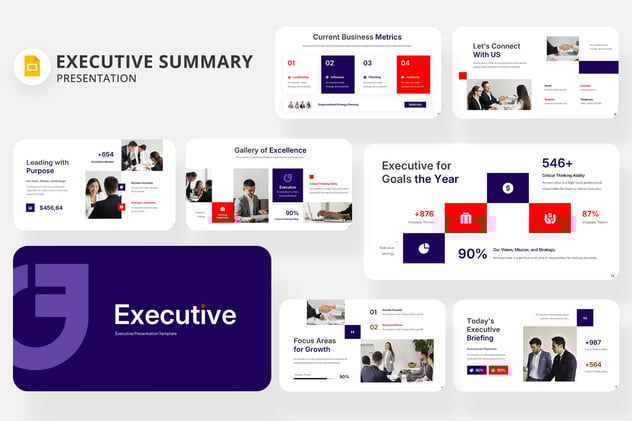 执行摘要PPT精简展示模板 - 顶尖PPT