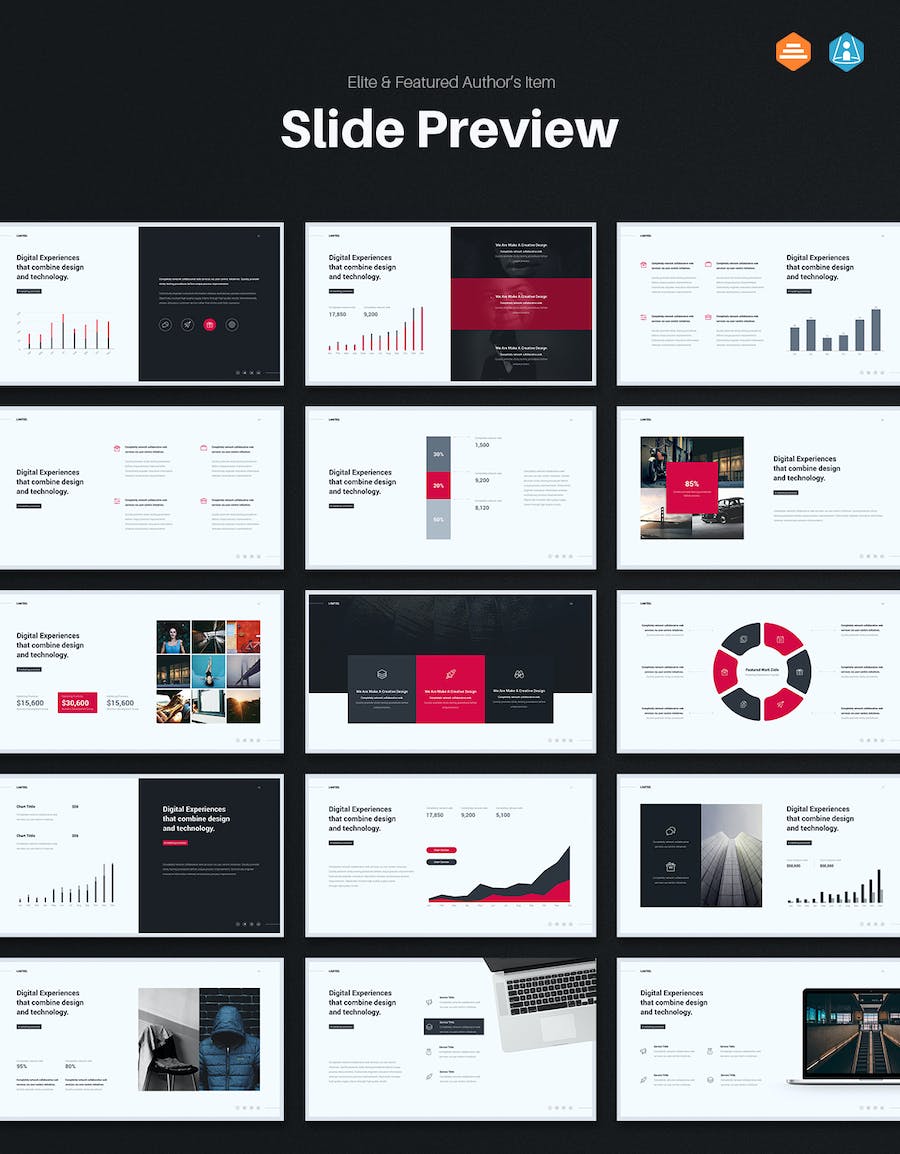 创意简约风格商务通用PPT模板 - 顶尖PPT