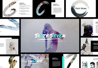 极简创意画笔keynote模板 - 顶尖PPT