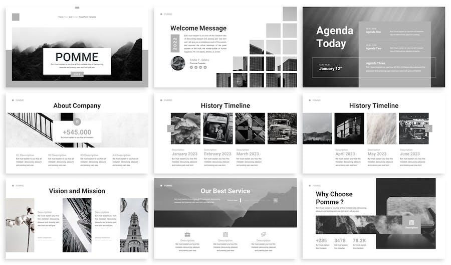 灰色企业介绍商务合作城市介绍展示多用途PPT模板 - 顶尖PPT