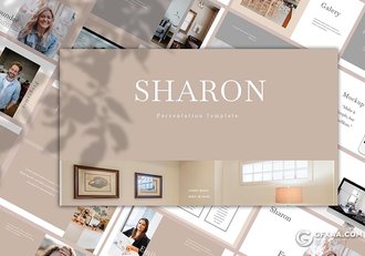 50页时尚流行风格欧美简约PPT模板 - 顶尖PPT