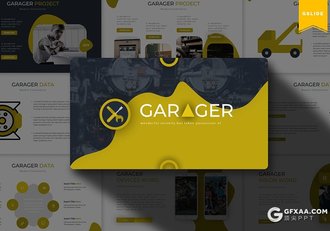 30页汽车配件汽车维修救援系列Google slides模板5种配色 - 顶尖PPT