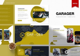 30页汽车配件汽车维修救援系列PPT模板5种配色 - 顶尖PPT