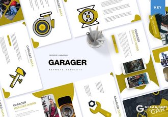 30页汽车配件汽车维修救援系列keynote模板5种配色 - 顶尖PPT