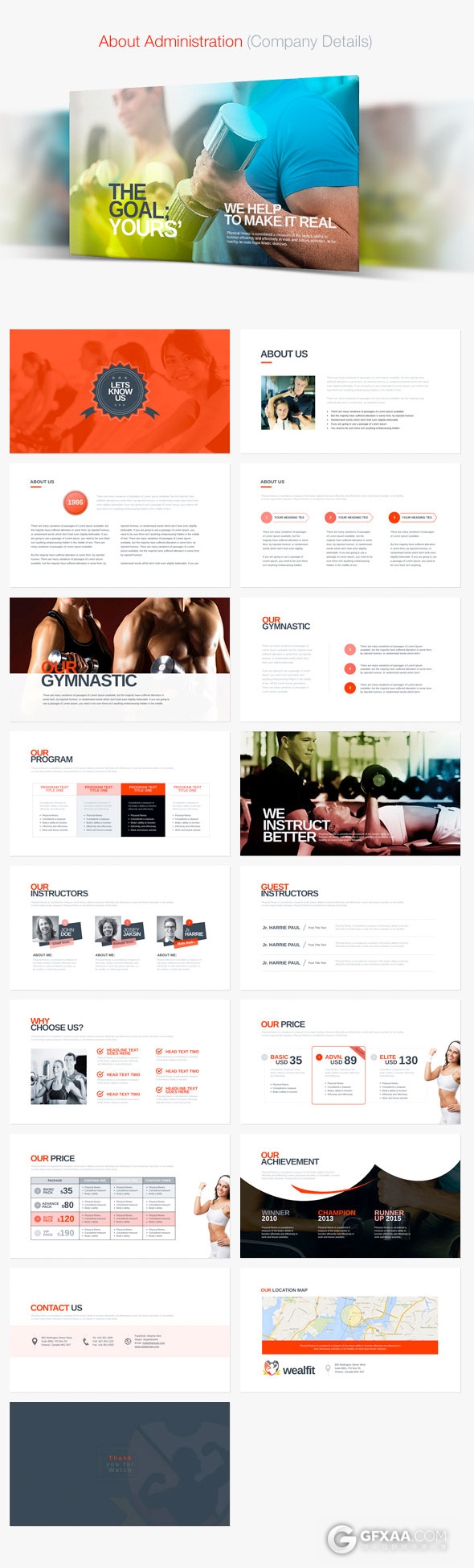 健身强体锻炼分析总结Keynote模板 - 顶尖PPT