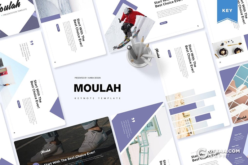 30页国外简约风格商务多用途keynote模板5种配色 - 顶尖PPT