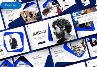 微立体商务风格数据分析项目报告总结汇报keynote模板 - 顶尖PPT