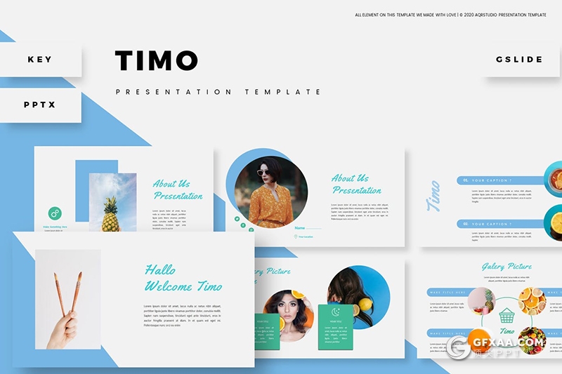 30页扁平化商务工作计划数据分析统计keynote模板5种配色 - 顶尖PPT