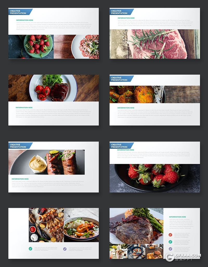 32页创意几何图形图片展示PPT模板 - 顶尖PPT