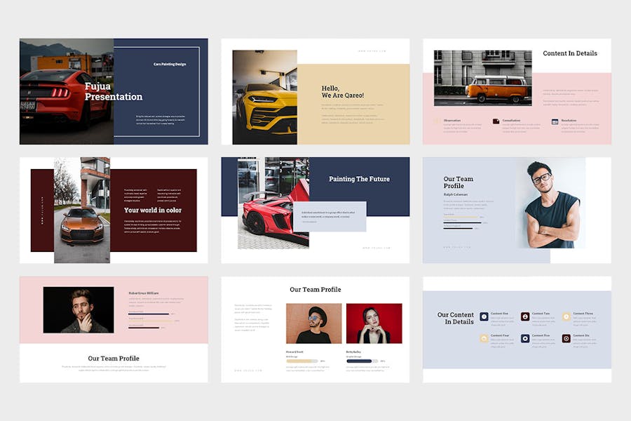 汽车公司年度总结报告PPT模板 - 顶尖PPT