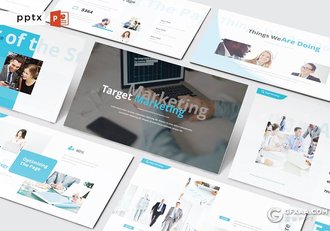 30页商务风格企业介绍项目合作工作规划多用途PPT模板5种配色 - 顶尖PPT