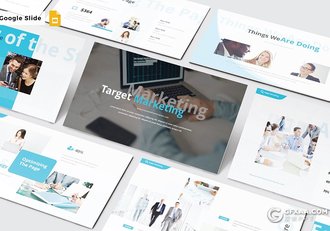 30页商务风格企业介绍项目合作工作规划多用途Google slides模板5种配色 - 顶尖PPT