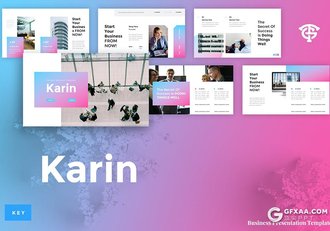 30页渐变配色商务企业介绍宣传项目合作通用keynote模板 - 顶尖PPT