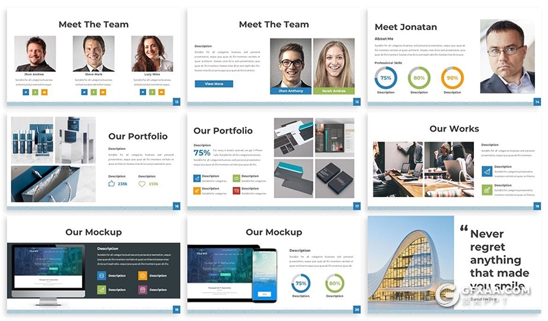 30页国外企业介绍项目合作工作汇报通用keynote模板 - 顶尖PPT