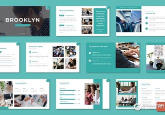 32页商务风格企业团队介绍项目合作PPT模板 - 顶尖PPT