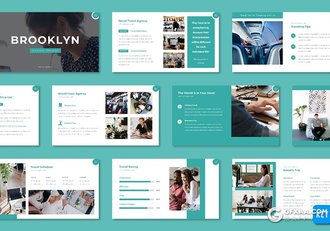 32页商务风格企业团队介绍项目合作keynote模板 - 顶尖PPT