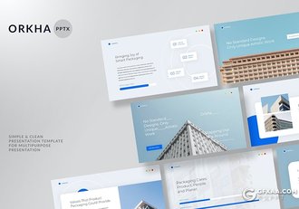 32页蓝色企业简介公司发展历程展示PPT模板 - 顶尖PPT