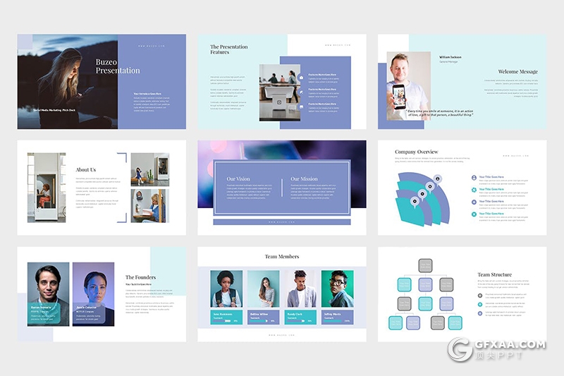31页扁平化商务工作计划总结企业会议通用PPT模板 - 顶尖PPT