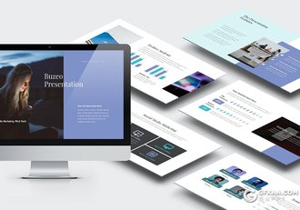 31页扁平化商务工作计划总结企业会议通用PPT模板 - 顶尖PPT