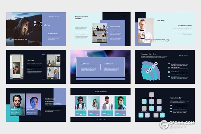 31页扁平化商务工作计划总结企业会议通用PPT模板 - 顶尖PPT