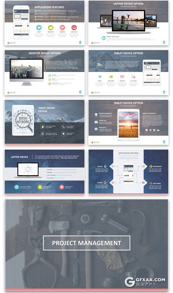 333页彩色动画欧美商务数据统计工作汇报企业介绍通用PPT模板16:9/4:3尺寸ppt - 顶尖PPT