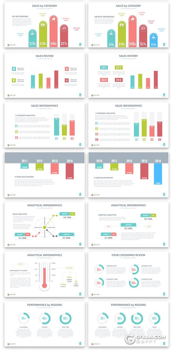 333页彩色动画欧美商务数据统计工作汇报企业介绍通用PPT模板16:9/4:3尺寸ppt - 顶尖PPT