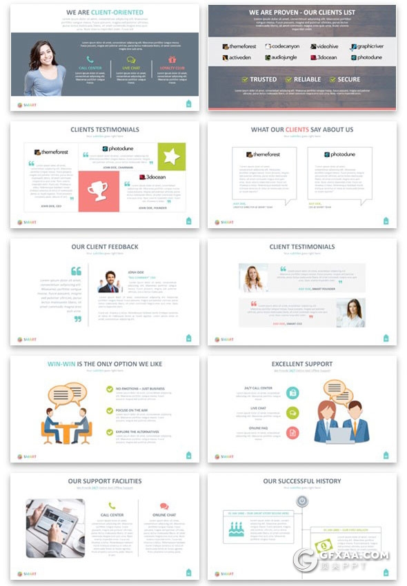 333页彩色动画欧美商务数据统计工作汇报企业介绍通用PPT模板16:9/4:3尺寸ppt - 顶尖PPT