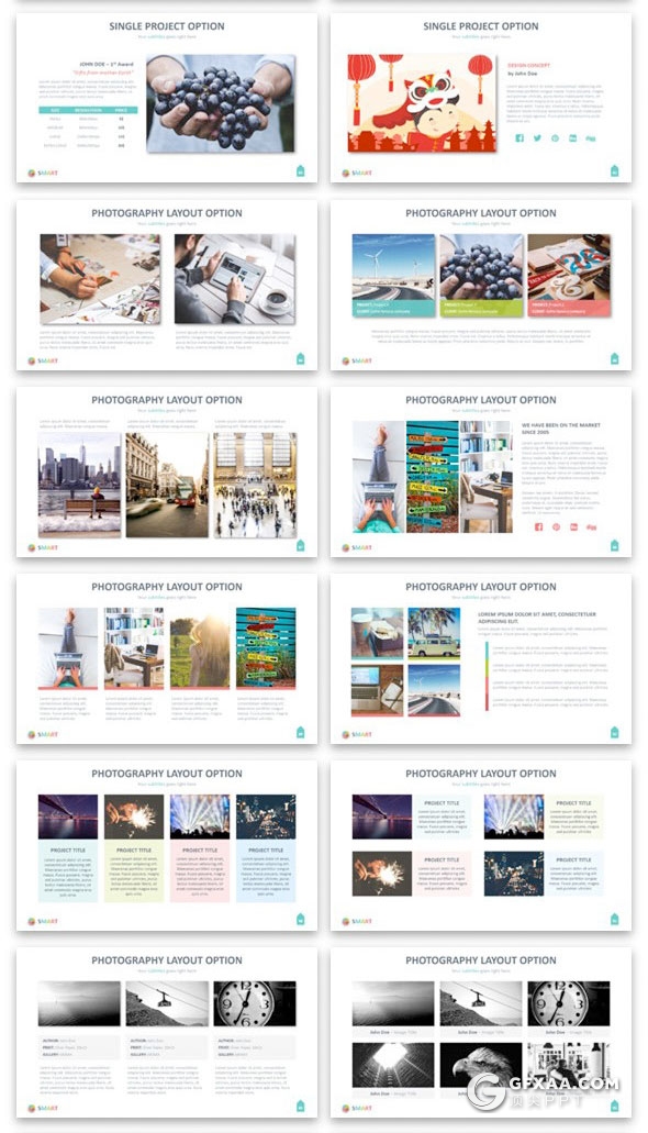 333页彩色动画欧美商务数据统计工作汇报企业介绍通用PPT模板16:9/4:3尺寸ppt - 顶尖PPT