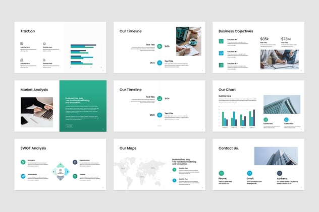 商业计划书PowerPoint模板 - 顶尖PPT