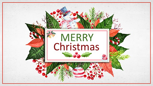 精美动画带音乐高清圣诞节PPT模板 - 顶尖PPT