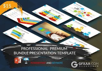 精美商务PPT+keynote双模板多种配色多种比例 - 顶尖PPT