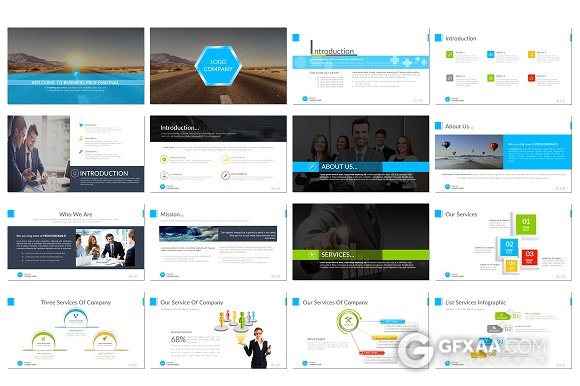 精美商务PPT+keynote双模板多种配色多种比例 - 顶尖PPT