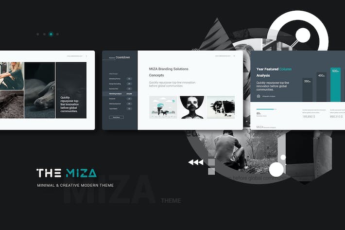 国外简约设计风格团队展示商务商业PPT模板 - 顶尖PPT